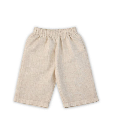 Oversize Baby- und Kinderhose Leinen-Optik