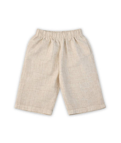 Oversize Baby- und Kinderhose Leinen-Optik