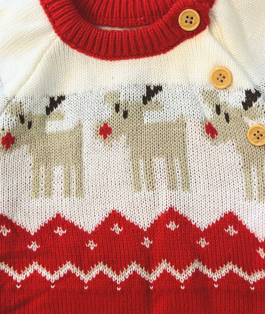 Baby Strickstrampler Detailansicht