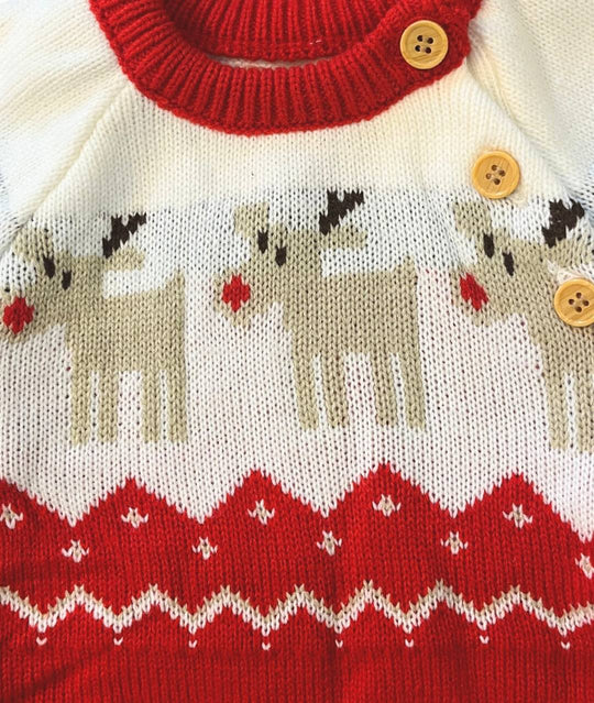 Baby Strickstrampler Detailansicht