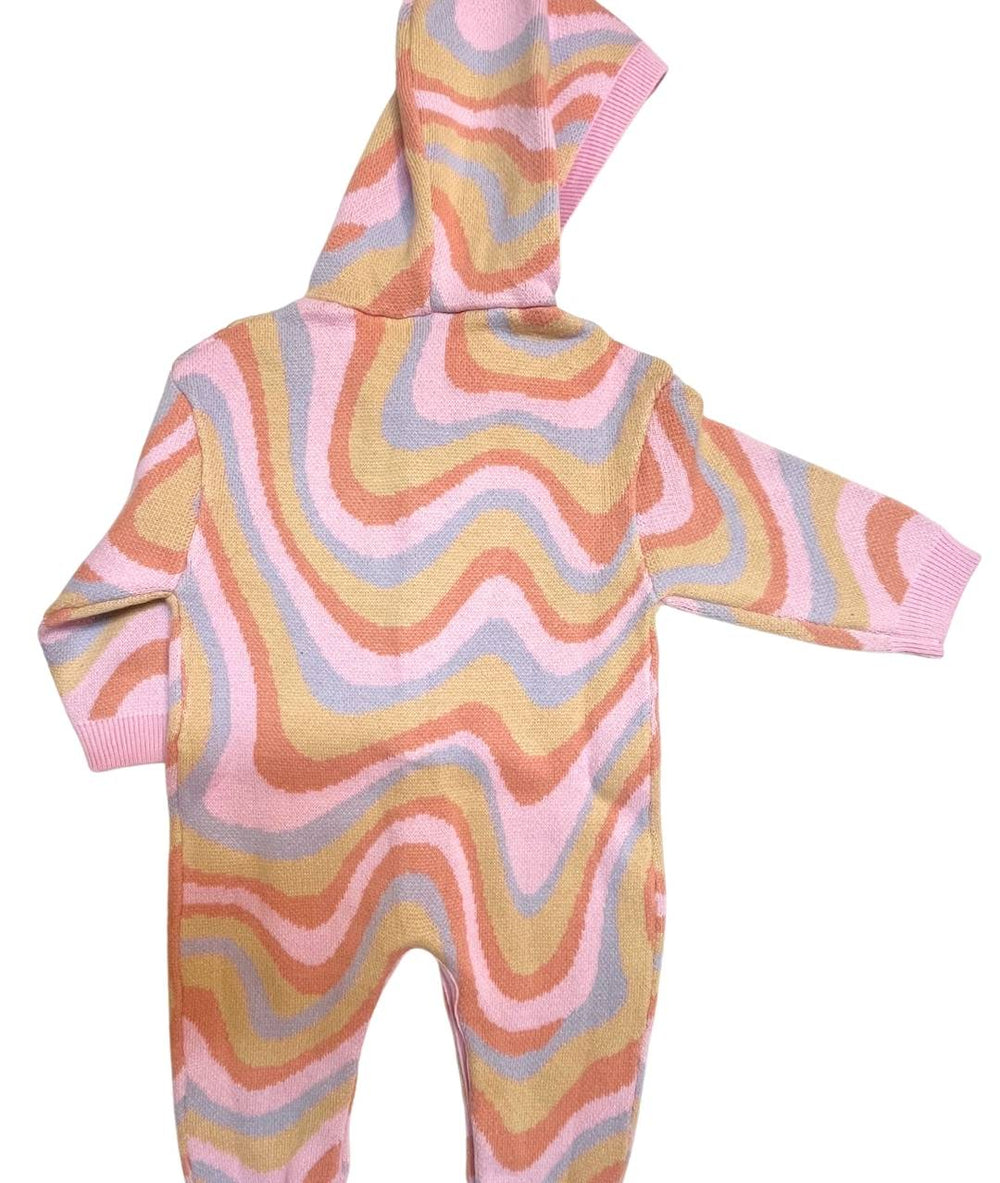 Bio Strickstrampler Rückenansicht