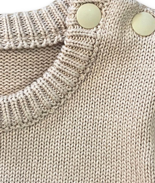 Enten Strickstrampler Detailansicht