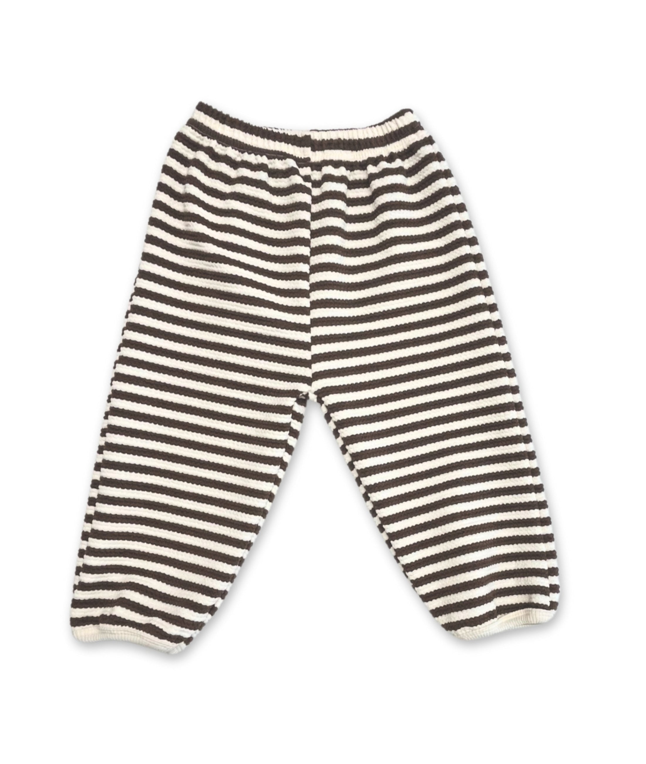 Braun/weiss gestreifte Kinderhosen
