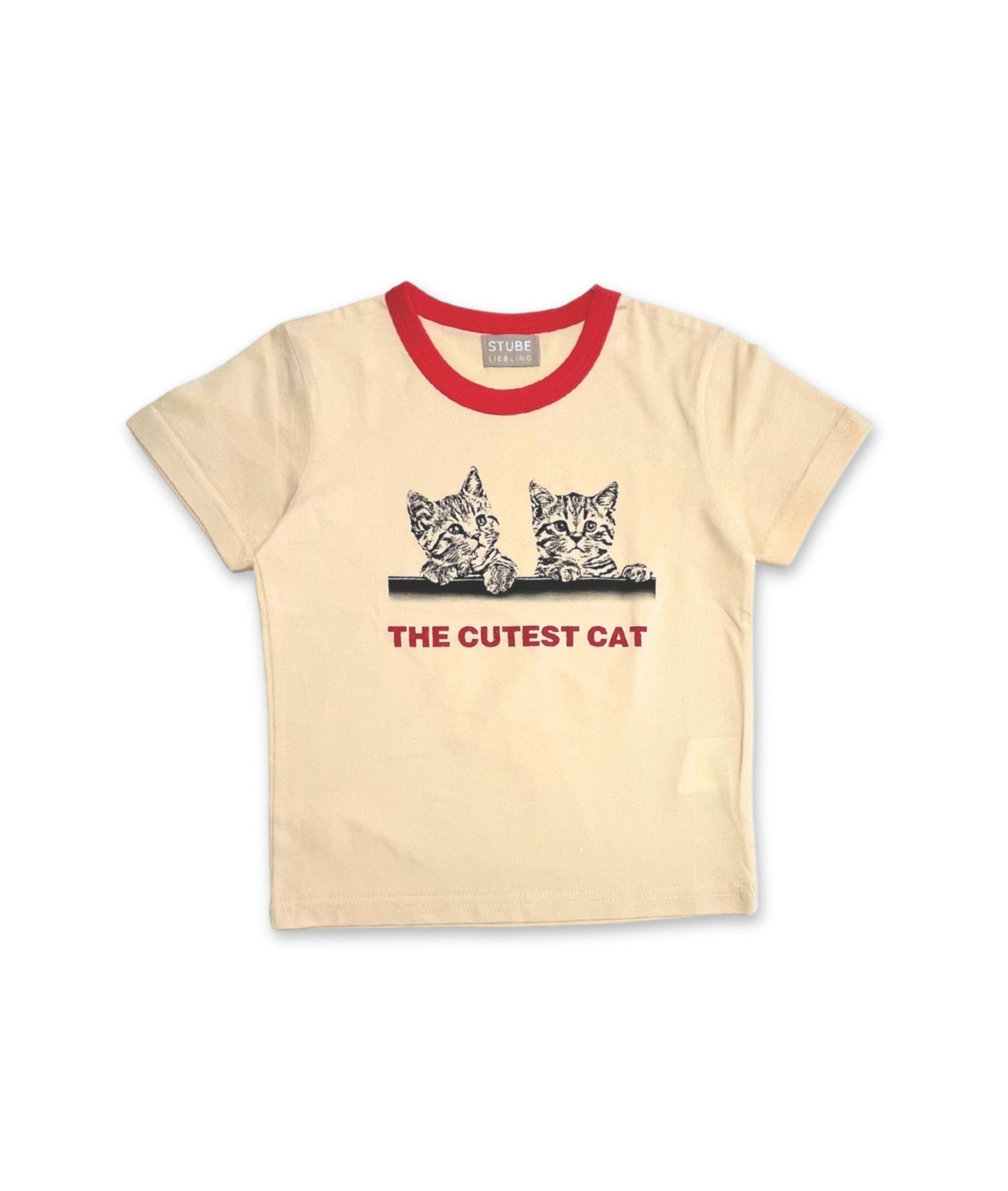 Kindershirt mit zwei süssen Katzen im Vintage Look