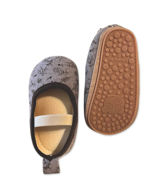 Graue Kinder Lauflernschuhe