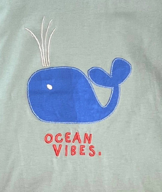 Detailansicht Wal auf Kindershirt