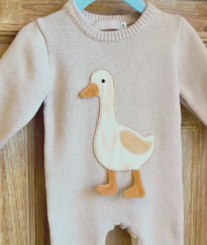 Gänse Strickstrampler