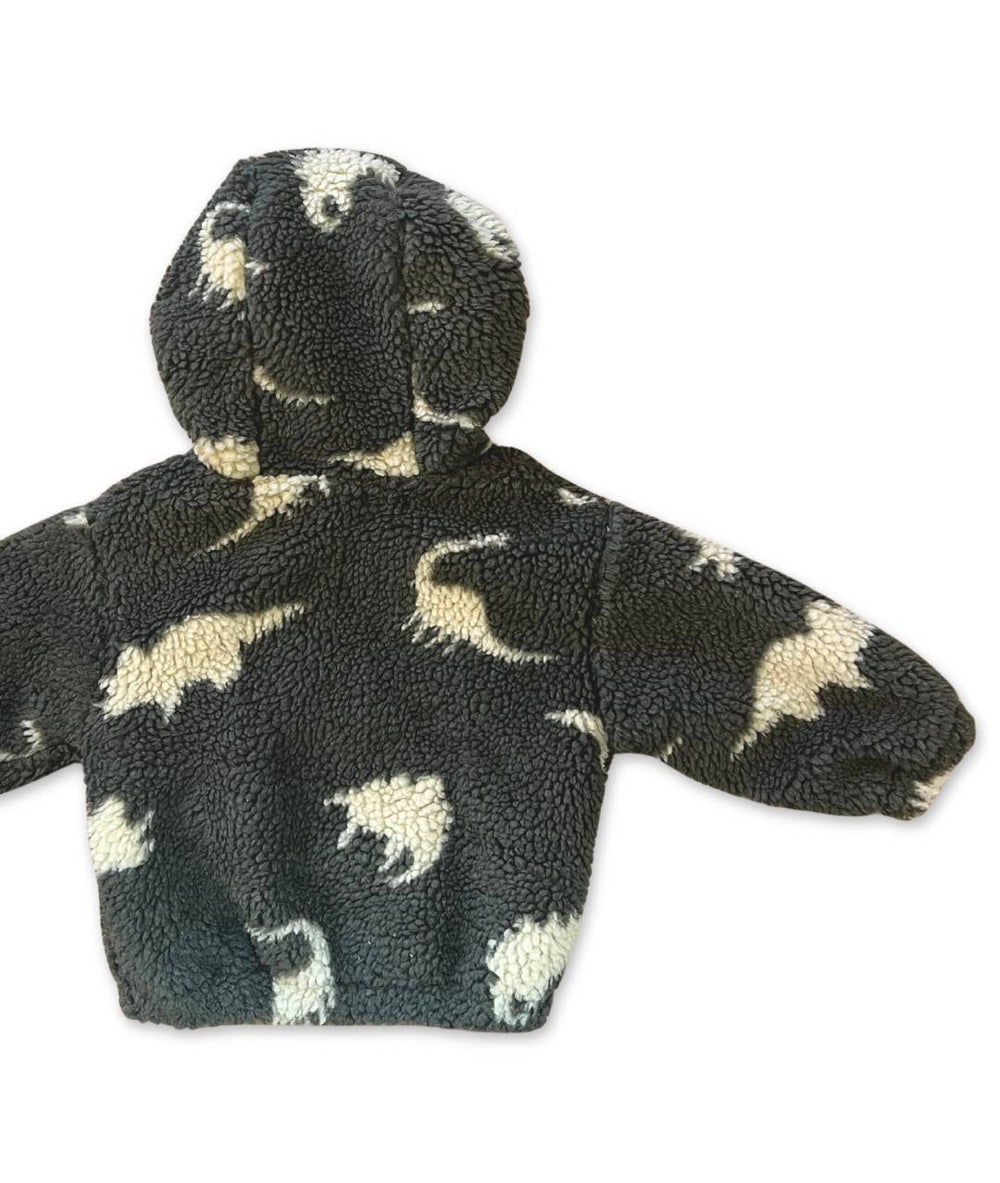 Teddystoff-Jacke für Kinder Rückenansicht