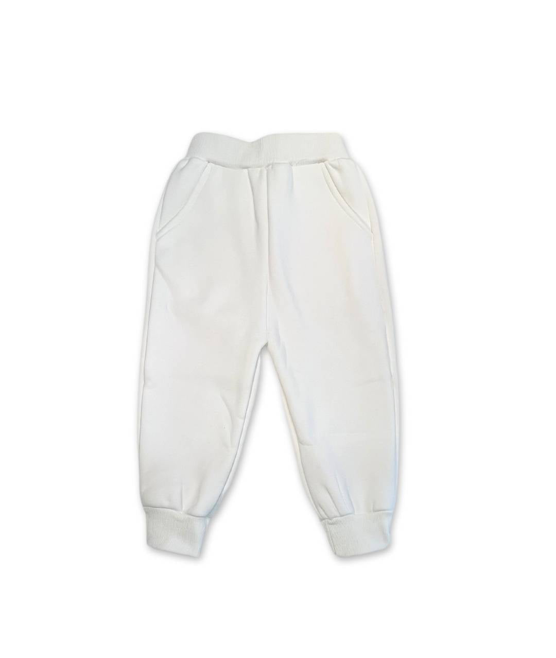 Weisser Kinder Trainingsanzug Hosen
