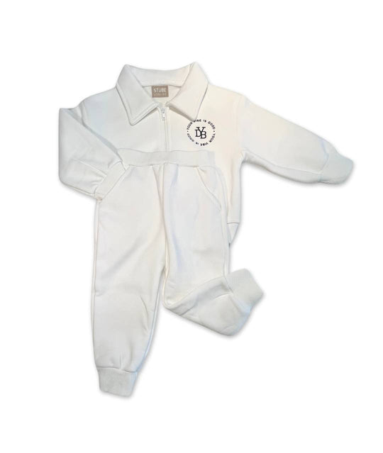 Weisser Kinder Trainingsanzug