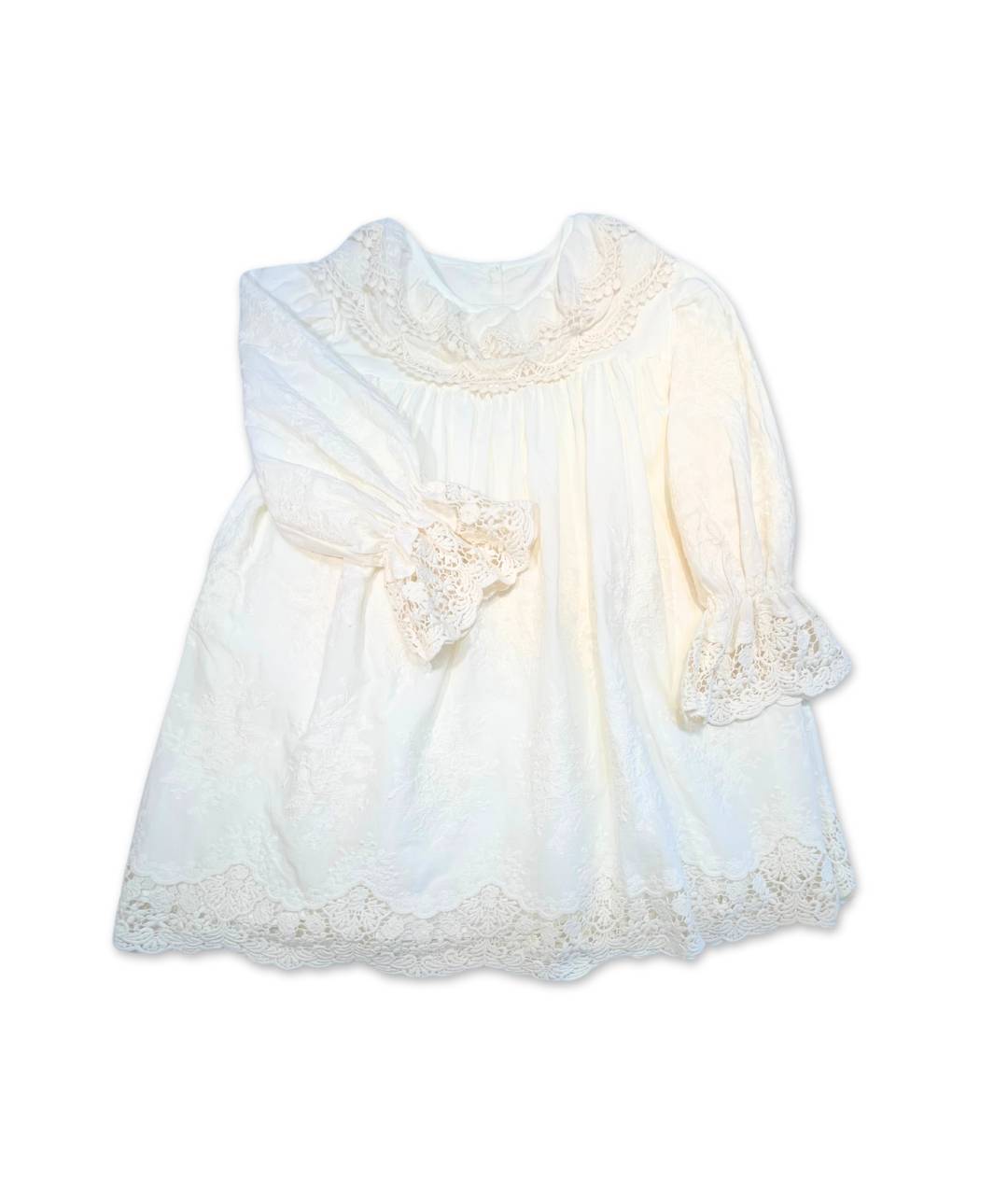 Elfenbein weisses festliches Mädchenkleid